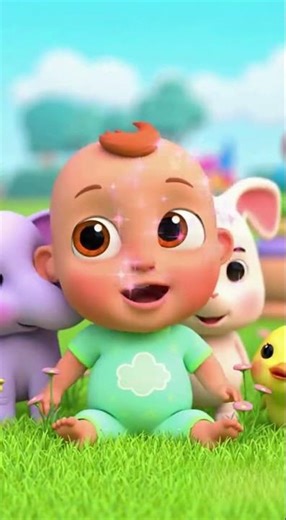 “Cartoon Baby Gets Surprised by Cute Animals 🦋🐰 | Kids Fun Short”