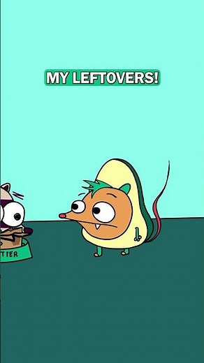 Food Thief #animation #funny #cartoon #raccoon