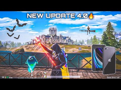 NEW UPDATE 4.0😍 | iPhone SE 2020 pubg test in 2025 | iOS 18.5 | PUBG mobile