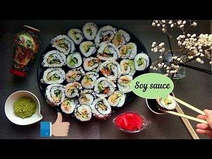 Homemade Vegan/Veggie/Vegetarian Sushi Rolls