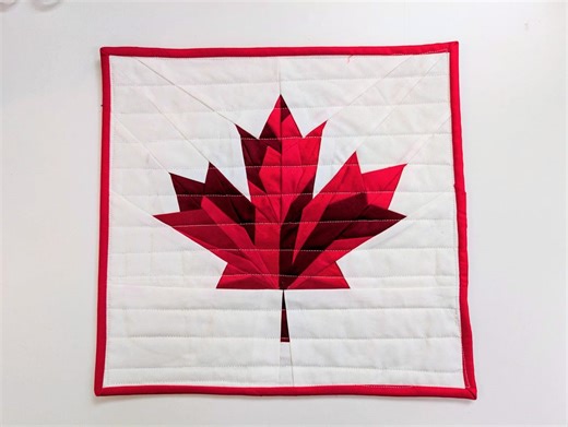 Maple Leaf Quilt Block FPP Pattern Set | Mosaic & Classic Designs (PDF Download) - Etsy