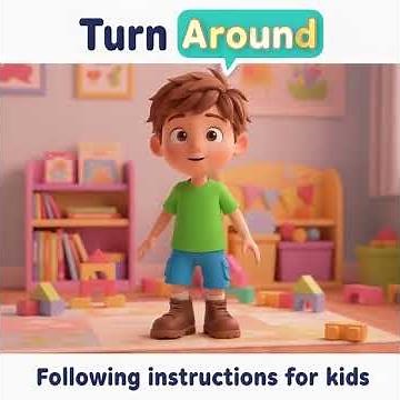 Turn Around | Action Song & Movement Game for Kids | Follow Instructions | #shorts