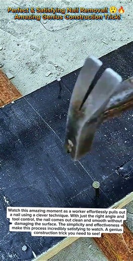Perfect & Satisfying Nail Removal! 😲🔥 Amazing Genius Construction Trick!