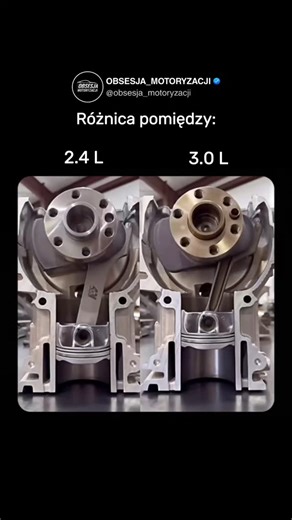 OBSESJA MOTORYZACJI on Instagram: "To porównanie pokazuje różnice w pracy między silnikiem z zestawem billet 4340 crank/rod destroker 2.4L a standardową jednostką N5/S5X - ze szczególnym uwzględnieniem ruchu tłoka w górnym martwym położeniu (TDC – Top Dead Center). ⚙️ W konfiguracji 2.4L destroked zastosowano krótszy skok tłoka i dłuższe korbowody, co sprawia, że tłok dłużej „zatrzymuje się” w górnym punkcie swojego cyklu. Ten efekt, zwany increased piston dwell time, oznacza wolniejsze wyhamowa