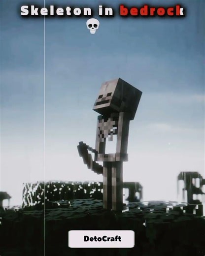 Minecraft Java vs Bedrock Skeleton 🤯🔥 #shorts #ytshorts #minecraft