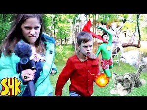 Super MIGHTY GUY SAVES KITTEN! SHK HeroForce vs White Hat Game Master Battle