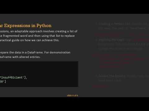 How to Use a Regular Expression to Identify Words Fragmented by Numbers in Python