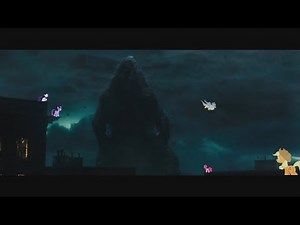Ponies watch Godzilla 2