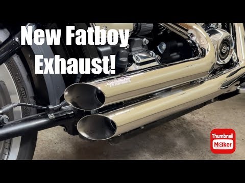New Fatboy Exhaust Install!