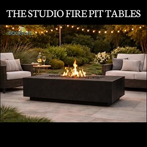 🔥 Studio's luxurious Fire Pit Tables ☀️ Enjoy cozy, unforgettable nights outdoors with the Studio Fire Table. Its sleek design and innovative burner system create the perfect ambiance for any gathering. Easy to set up, built to last, and designed to keep you warm through every season. Ready to elevate your outdoor experience? Discover the Studio Fire Table now! 🔥 Why Choose the Studio Concrete Fire Table? ✔ Premium Stone Top & Weather-Resistant Base for durability and style. ✔ High Heat Output