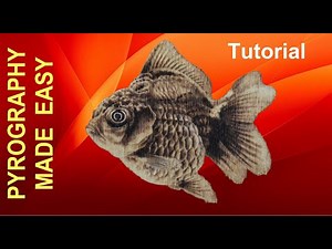 Wood Burning - GOLDFISH - pyrography tutorial