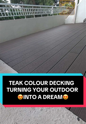 Transform Your Balcony with Teak Colour Decking