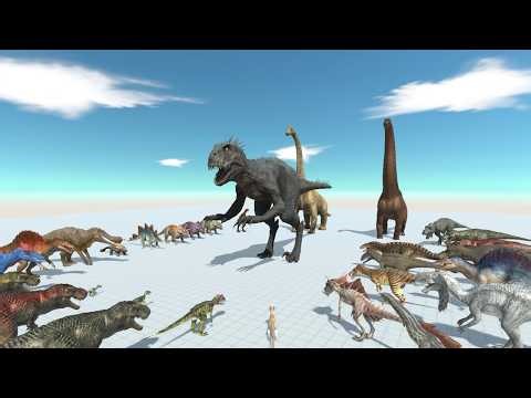 Dinosaur Strenght Test: Scorpius Rex Against All ARBS Dinosaurs Units | ARBS Simulation