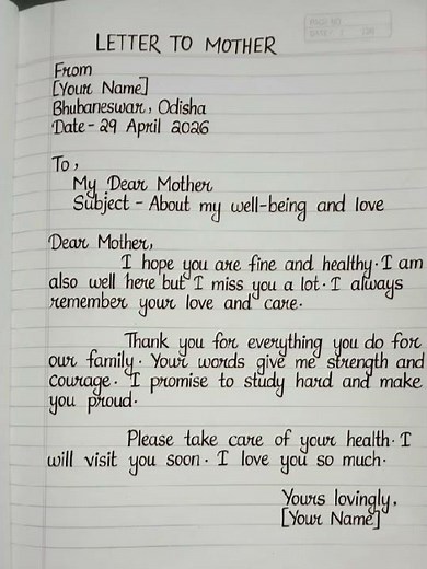 “Write a Perfect Letter to Mother ❤️ | Full Marks Trick 📚”