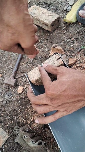 Making chicken feed containers using used PVC #slowliving #farming #tutorial #villagelife