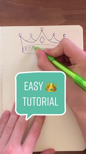 Easy Crown Drawing Tutorial