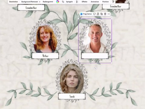 Editable Family Tree Template, Genealogy Chart, Ancestry Poster, Wall Art (instant Download) - Etsy