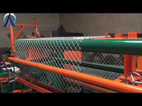 double wire chain link machine with rolling system