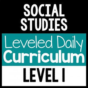 Social Studies Leveled Daily Curriculum {LEVEL 1}