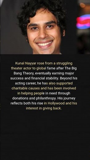 Kunal Nayyar’s Rise to Fame and Philanthropic Work