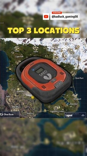 BGMI Livik Map Top 3 Secret Locations To Get Self AED✅ #bgmi #pubg #tipsandtricks #protips #shorts