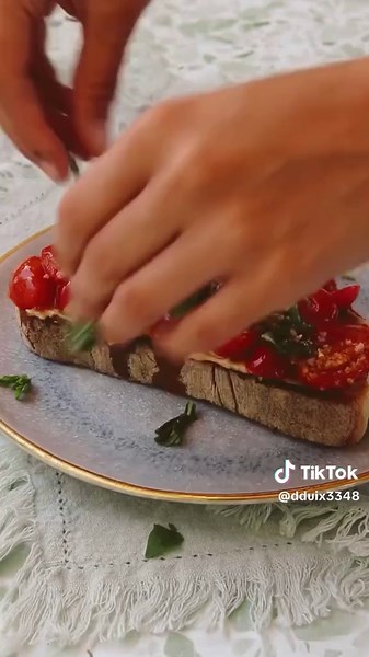 Loaded Bruschetta: Simple Italian Breakfast Recipe