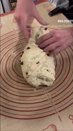 making our chocolate chip loaf — just the right amount of sweetness #sourdougbread