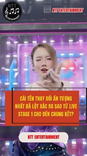 Những cái tên thay đổi ấn tượng nhất đã lột xác ra sao, từ Live Stage 1 cho đến Chung Kết? #shorts