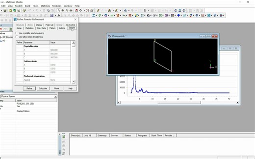 用Materials Studio 精修 XRD
