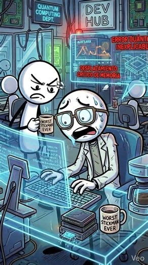 Corto circuito en su teclado holografico #funny #video #ai