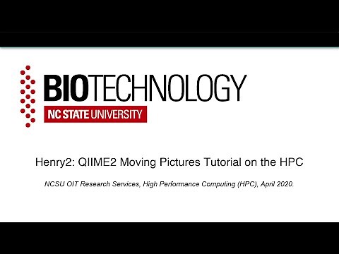 QIIME2 Moving Pictures Tutorial on the HPC