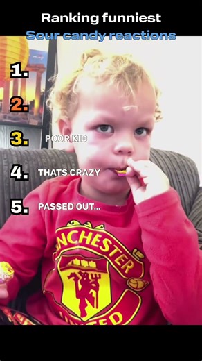 Ranking funniest sour candy reactions ever! #ranking #shorts