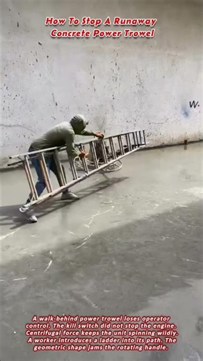 How To Stop A Runaway Concrete Power Trowel
