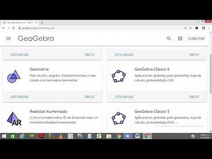 Como descargar Geogebra Clásico 5