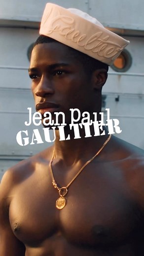 Mukasa Kakonge directed by Raphael Chatelain for Jean Paul Gaultier le Male Elixer 2023. #dnaModels | dna Model Management