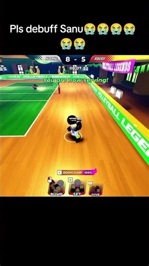 Weakest sanu serve in volleyball legends ✌️✌️✌️#fun #haikyuu #anime #roblox #volleyballlegends