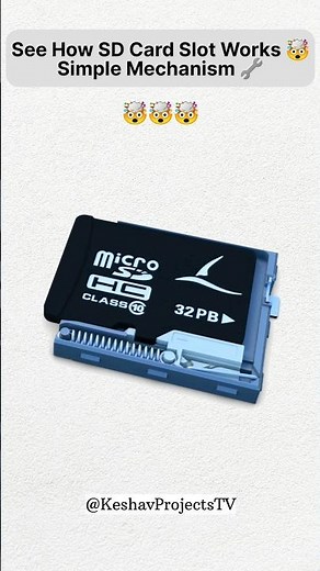 See How SD Card Slot Works! Simple Mechanism 🤯 #shorts #explore @sailcg