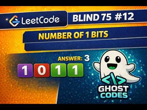 Number of 1 Bits (Hamming Weight) | Blind 75 LeetCode #12 | Brute Force → Optimized