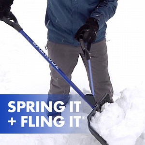 ❄️ SPRING IT FLING IT! ❄️ Innovative, spring-assist snow shovel lightens the load and reduces back strain! 🤩 Use code: SHOVEL10 for 10% off at checkout. | Snow Joe Sun Joe