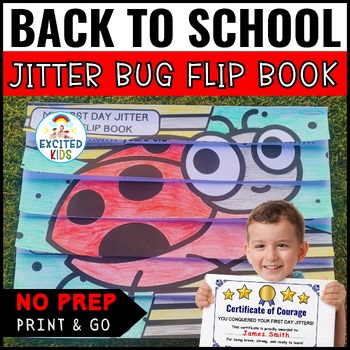 My First Day Jitter Bug Flip Book Craftivity – Back to School SEL Craftivities