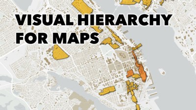 Visual hierarchy for maps