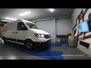 VW Crafter 2.0 TDI 140cv Reprogrammation Moteur @ 177cv Digiservices Paris 77 Dyno