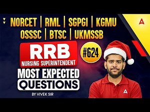 NORCET | RRB Nursing Superintendent | OSSSC | All Nursing Exam | Most Important MCQs Question #624