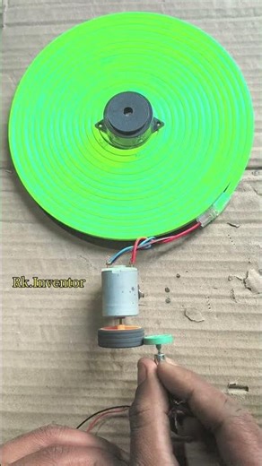 “Free Energy Powered Gear Motor with Neon Step Light and Buzzer” #motor #shortvideo #short #project