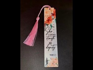 Double Sided Sublimation Bookmarks