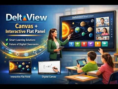 DeltaView Canvas | Next-Gen AI Whiteboard Launch Video | Digital Panel | Interactive Flat Panel