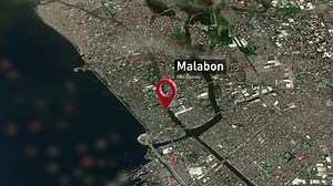 Malabon City Map Zoom (Philippines) from Space to Earth