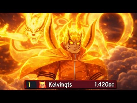 Naruto Becomes The Number 1 STRONGEST After Obtaining Baryon Mode in Anime Fighting Simulator