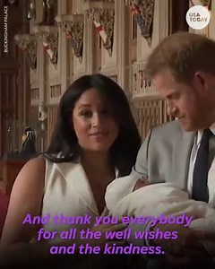 54K views · 166 reactions | New mother, Meghan Markle, adores her new baby boy, Archie Harrison Mountbatten-Windsor. https://bit.ly/2H9yGfy | USA TODAY Video | Facebook