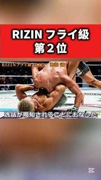 【RIZIN フライ級】第2位 神龍誠 #rizin #堀口恭司 #平良達郎 #ufc #神龍誠